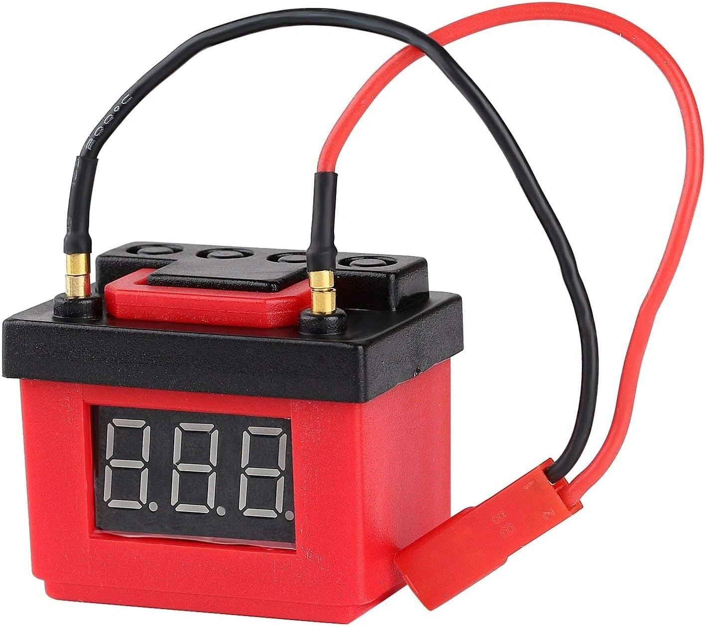 Ready-to-Assemble RC Car Battery Box - Black & Red, 1/10 Scale Detail!